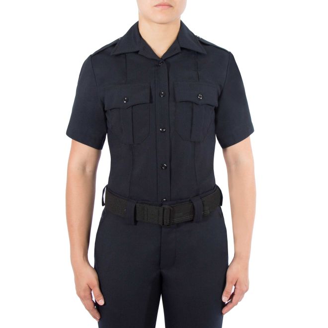 Blauer Women's Short Sleeve Wool Shirt
