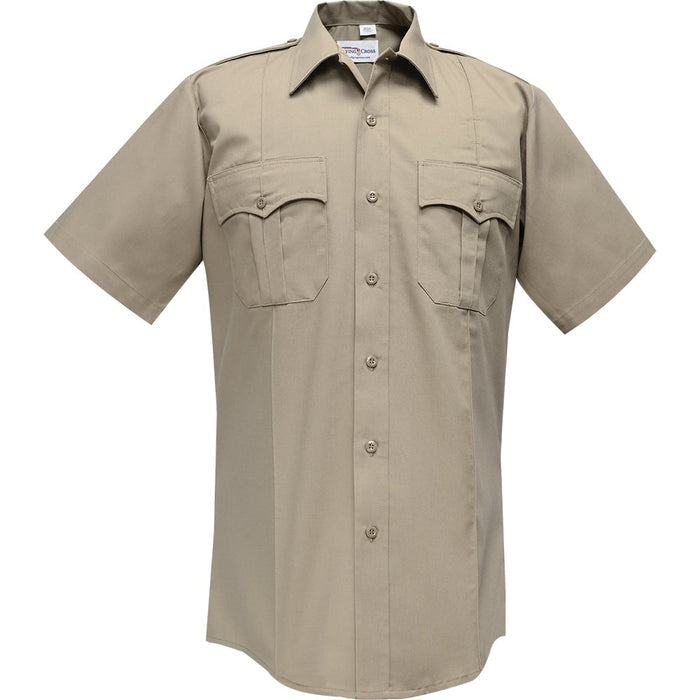 Flying Cross Men's Polyester Cotton Short Sleeve Shirt