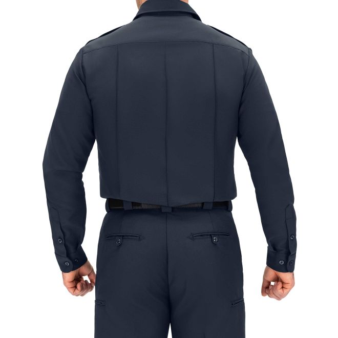 Blauer Long Sleeve Zippered Polyester Shirt