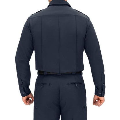 Blauer Long Sleeve Zippered Polyester Shirt