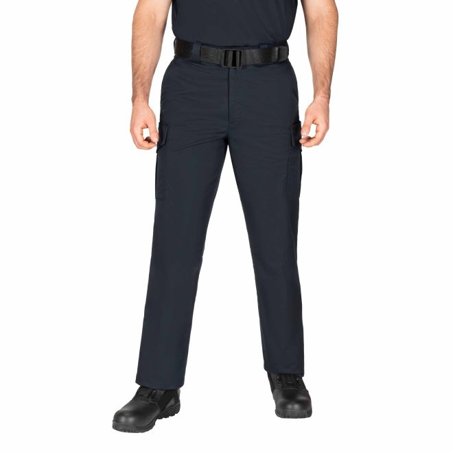 Blauer Side-Pocket Polyester Pants, Dark Navy