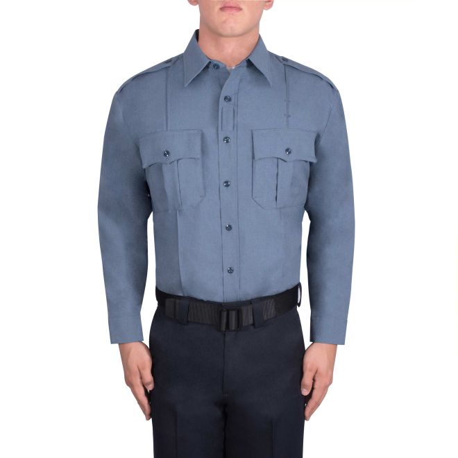 Blauer Long Sleeve Polyester Supershirt - French Blue Heather