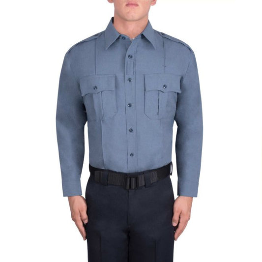 Blauer Long Sleeve Polyester Supershirt - French Blue Heather