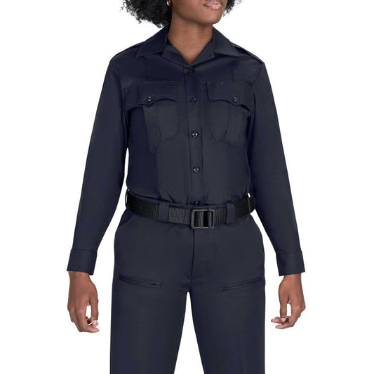 Blauer Women’s Long Sleeve StreetGear Flex Cotton Blend Shirt