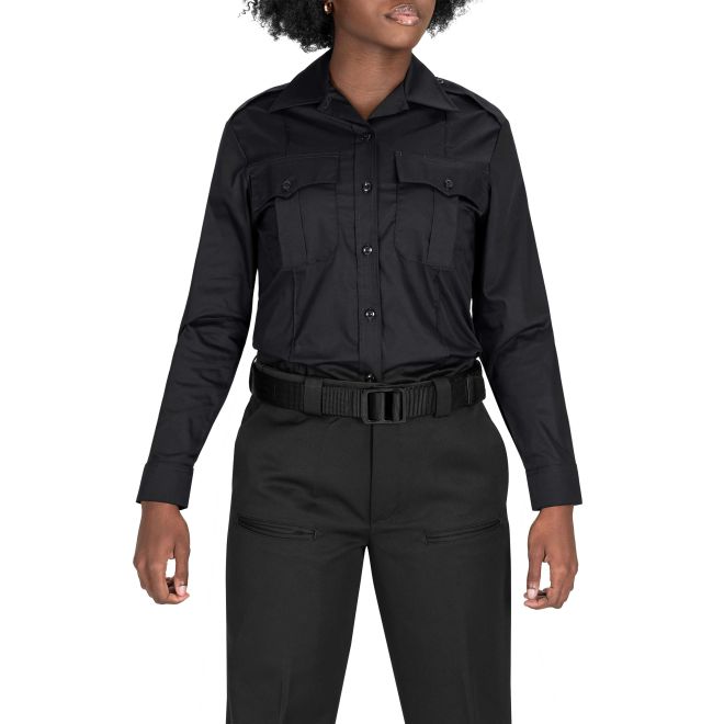 Blauer Women’s Long Sleeve StreetGear Flex Cotton Blend Shirt