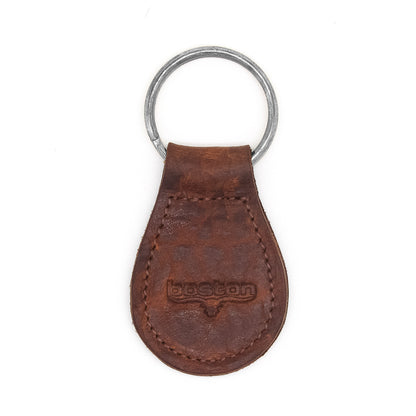 Boston Leather 9016 – Leather Tear Drop Key Fob