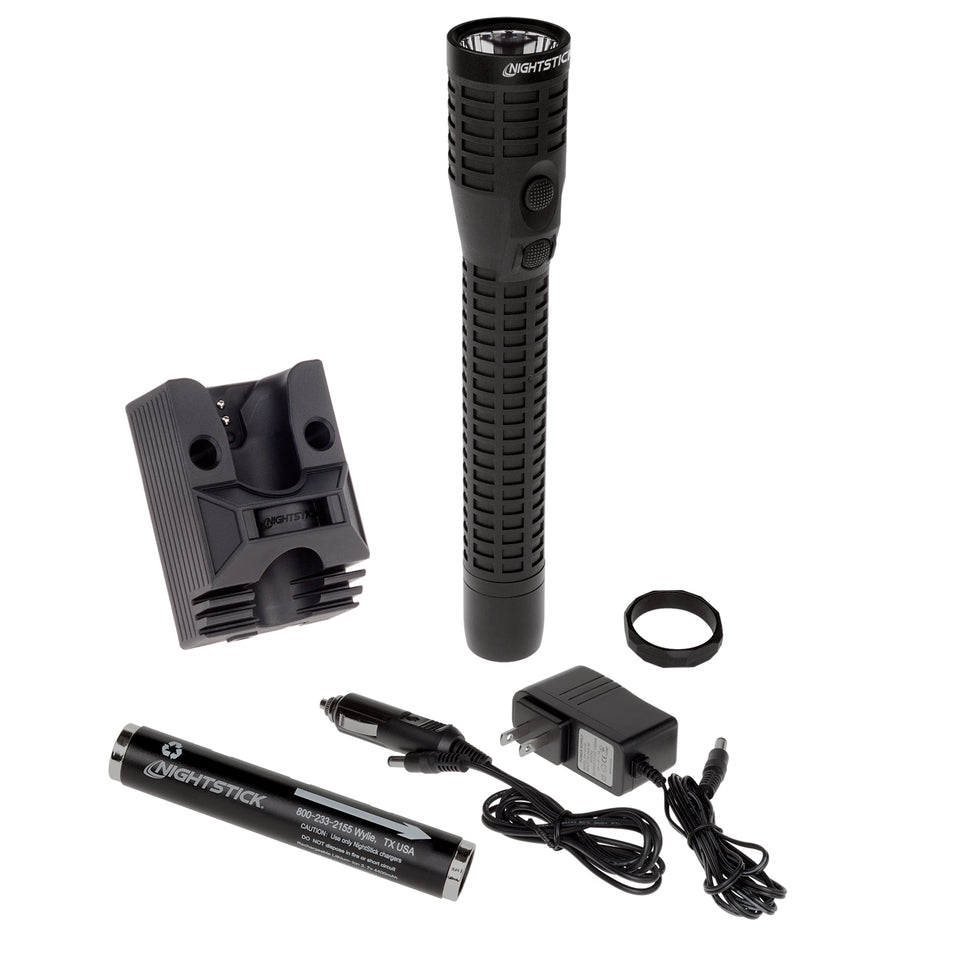 Night Stick Polymer Dual-Light Rechargeable Flashlight