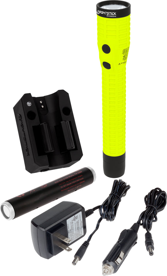 Night Stick Intrinsically-Safe Rechargeable Dual-Light Flashlight w/Magnet