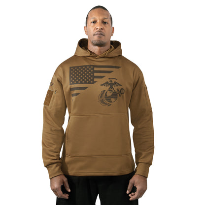 Rothco US Flag / USMC Eagle, Globe, & Anchor Concealed Carry Hoodie