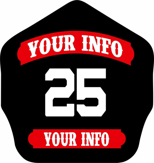 Shields Key Chain 2 Panel Center Number