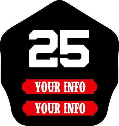 Shields Key Chain 2 Panel On Bottom Number On Top