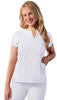 Adar Women's Notched V-neck Top