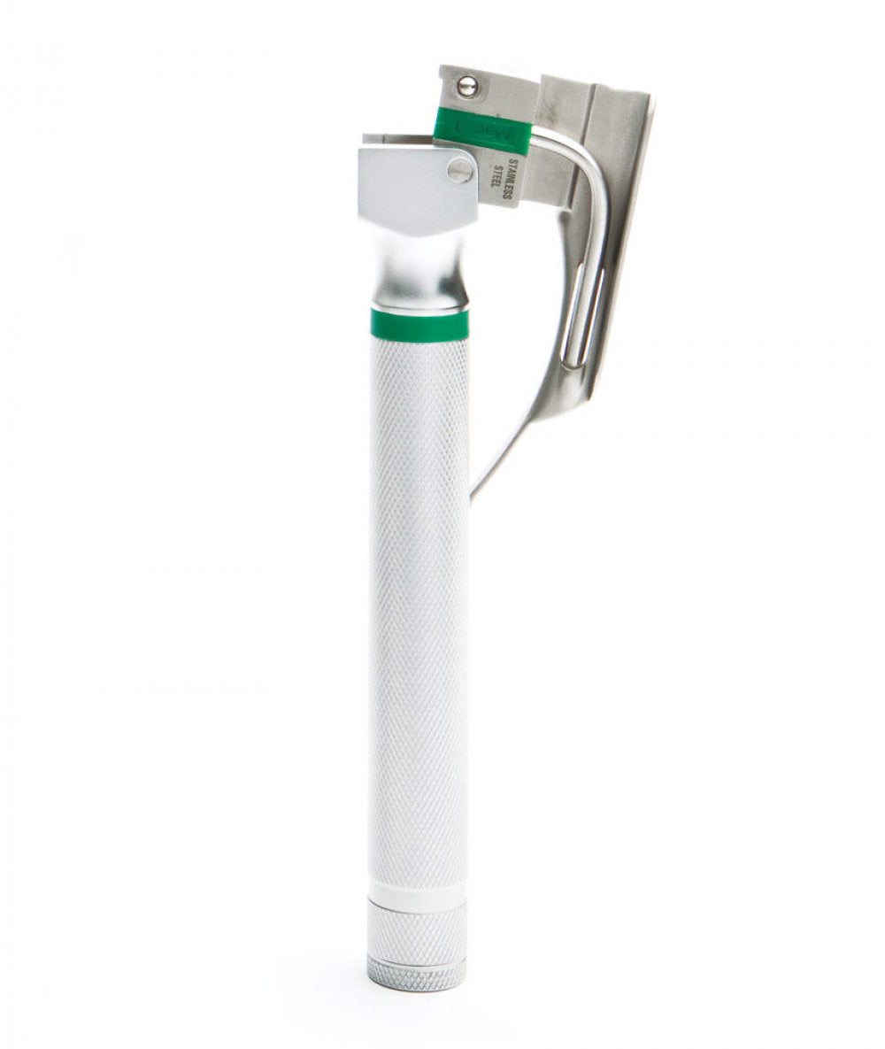 ADC Satin™ Fiberoptic Laryngoscope Handle, Stubby, Knurled Finish