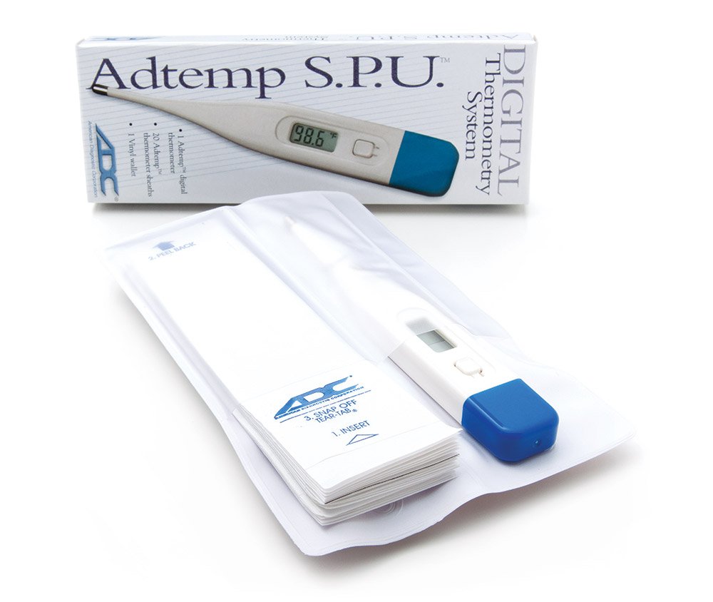 ADC Adtemp™ 413 SPU Kit- 30-40 Second Digital Thermometer SPU Kit, 12 pack