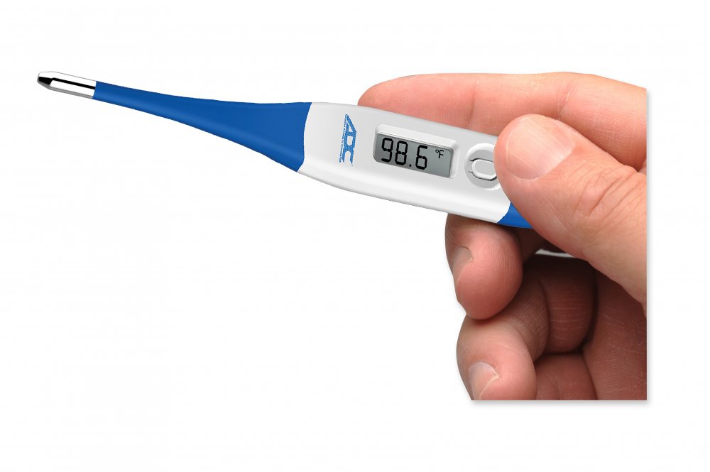 ADC Adtemp™ 415 Flex- 10 Second Digital Thermometer, Oral/Rectal/Axillary, 12/pkg