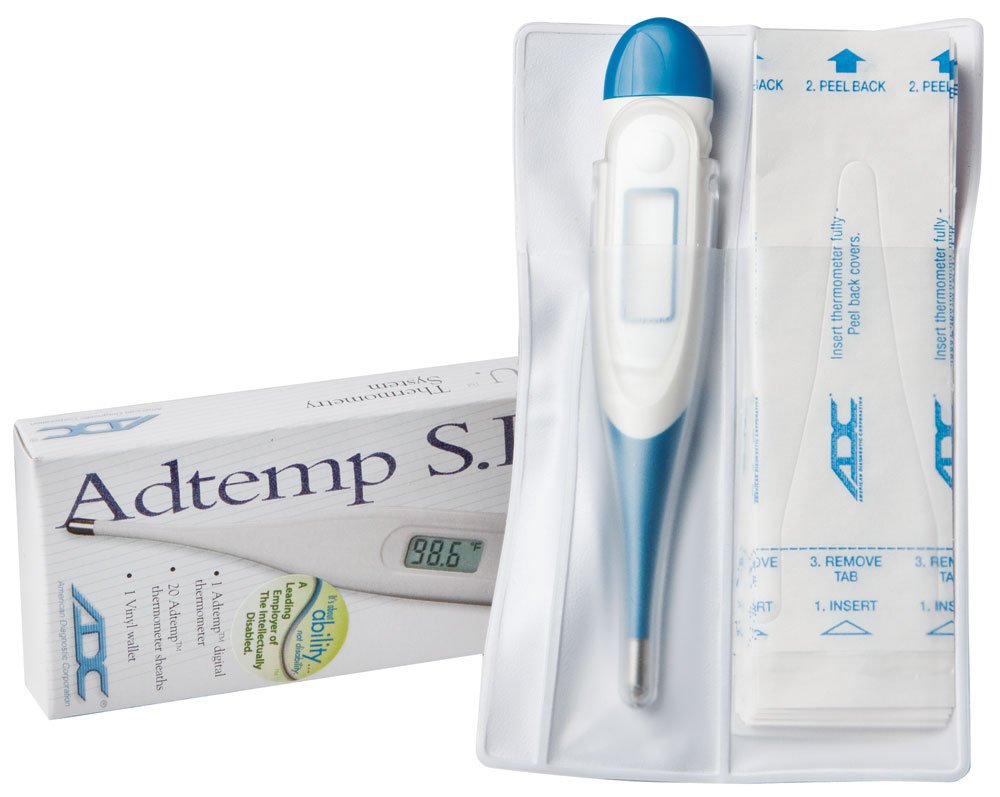ADC Adtemp™ 415 Flex- 10 Second Digital Thermometer, Oral/Rectal/Axillary, 12/pkg