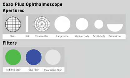 ADC Diagnostix™ 543122- 3.5V Portable USB Coax Plus Ophthalmoscope, Black