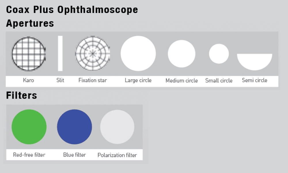 ADC Diagnostix™ 54312- 3.5V USB Portable Coax Ophthalmoscope, Black