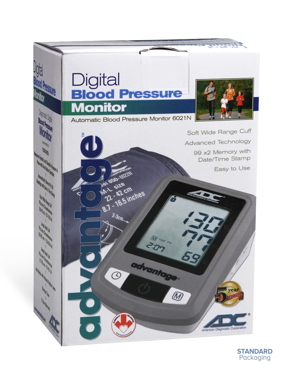 ADC Advantage™ 6021N Automatic Digital BP Monitor