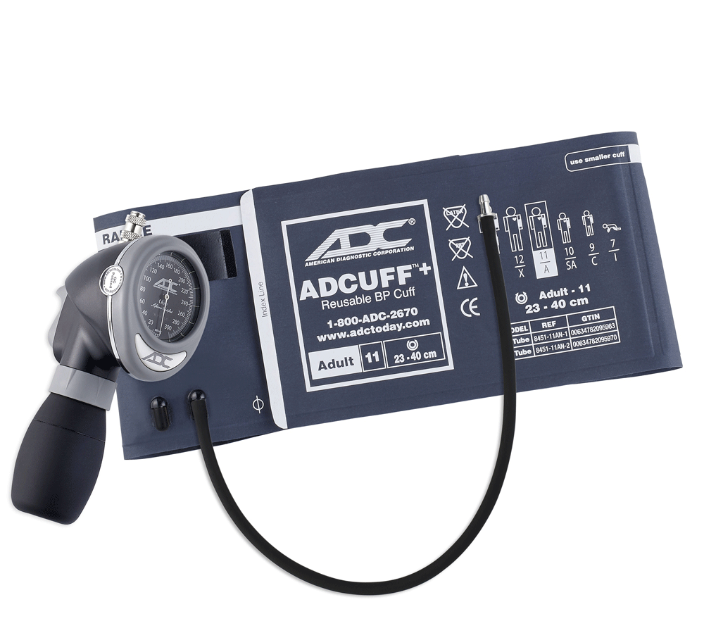 ADC Diagnostix™ 703+ Palm Aneroid Sphyg with Adcuff+
