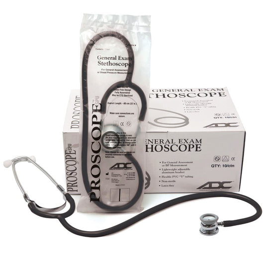 ADC Proscope SPU™ 676 SPU Infant Dual Head Stethoscope, Black, Case of 50