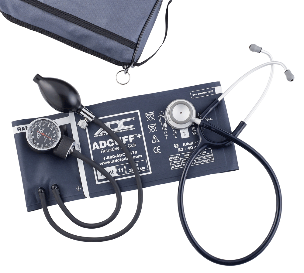 ADC Pro's Combo V™+ Pocket Aneroid/Scope Kit with Adcuff+