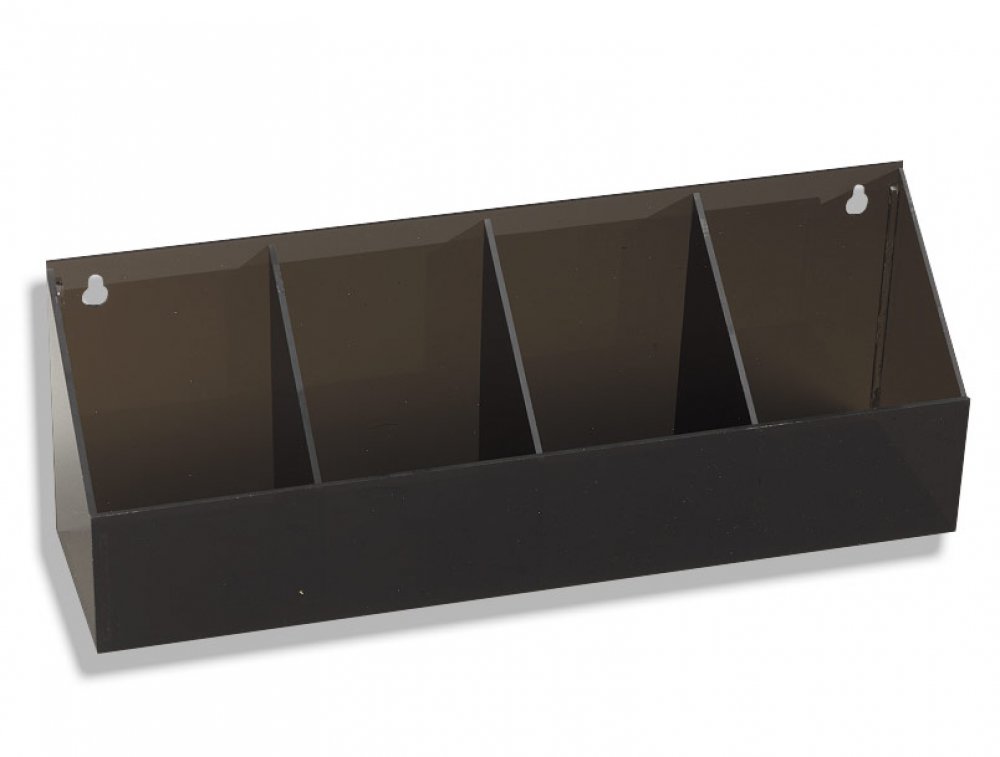 ADC Cuff Storage Units - 4 Compartment Stand Black