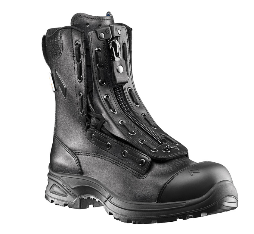 front view of black boot