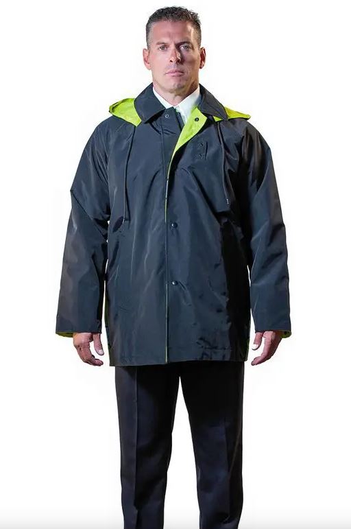 Anchor Uniform 34″ Reversible Raincoat - Black to Lime – EMERGENCY ...