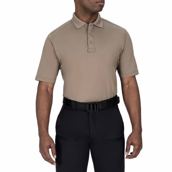 Blauer Performance Polo - Silver Tan