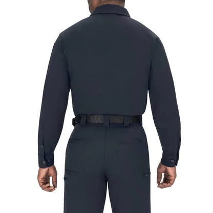 Blauer LONG SLEEVE BICOMPONENT POLO SHIRT - Dark Navy