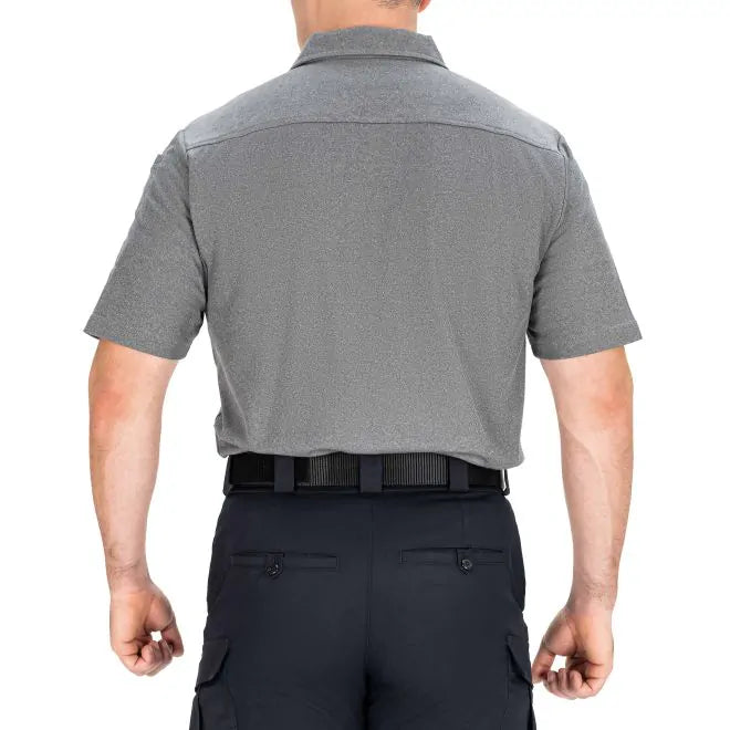 Blauer BICOMPONENT POLO SHIRT WITH POCKET - Heather Gray