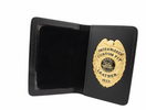 DUTY LEATHER SINGLE ID & BADGE CASE - BOOK STYLE - RECESSED