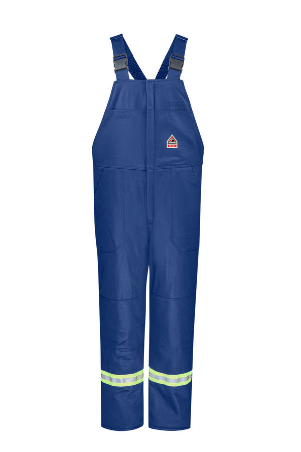 Bulwark Men's Midweight Excel FR Deluxe Insulated Bib Overall with Reflective Trim