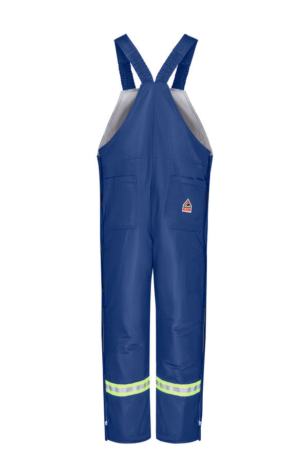 Bulwark Men's Midweight Excel FR Deluxe Insulated Bib Overall with Reflective Trim