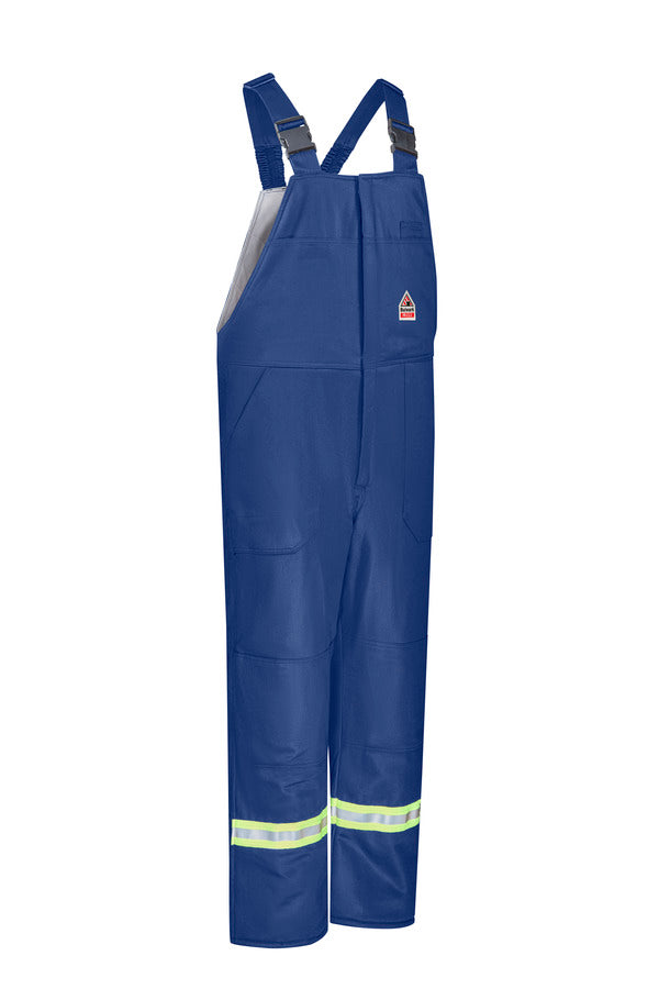 Bulwark Men's Midweight Excel FR Deluxe Insulated Bib Overall with Reflective Trim