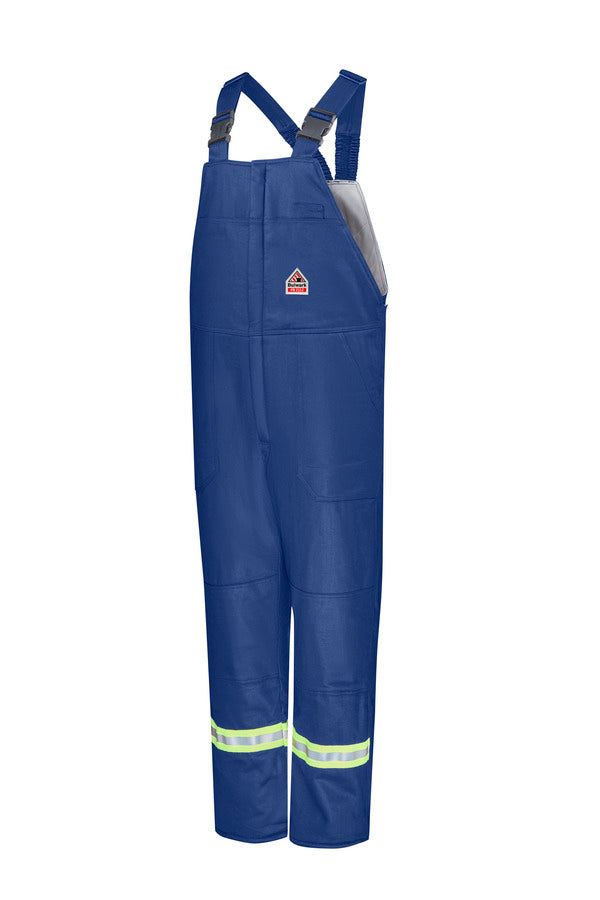 Bulwark Men's Midweight Excel FR Deluxe Insulated Bib Overall with Reflective Trim