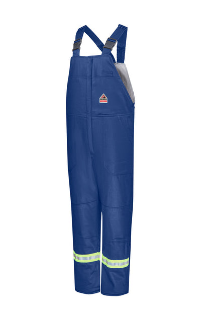 Bulwark Men's Midweight Excel FR Deluxe Insulated Bib Overall with Reflective Trim