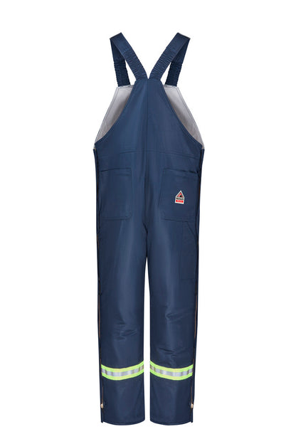 Bulwark Men's Midweight Excel FR Deluxe Insulated Bib Overall with Reflective Trim