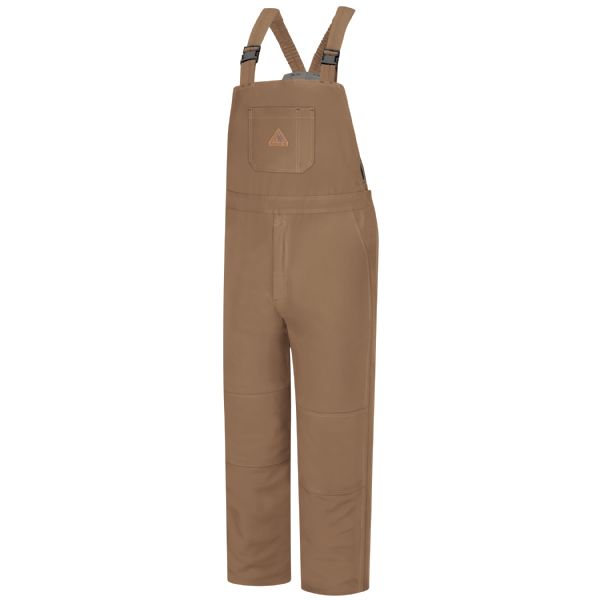 Bulwark Men's Heavyweight Excel FR® ComforTouch® Deluxe Insulated Brown Duck Bib Overall - Brown Duck