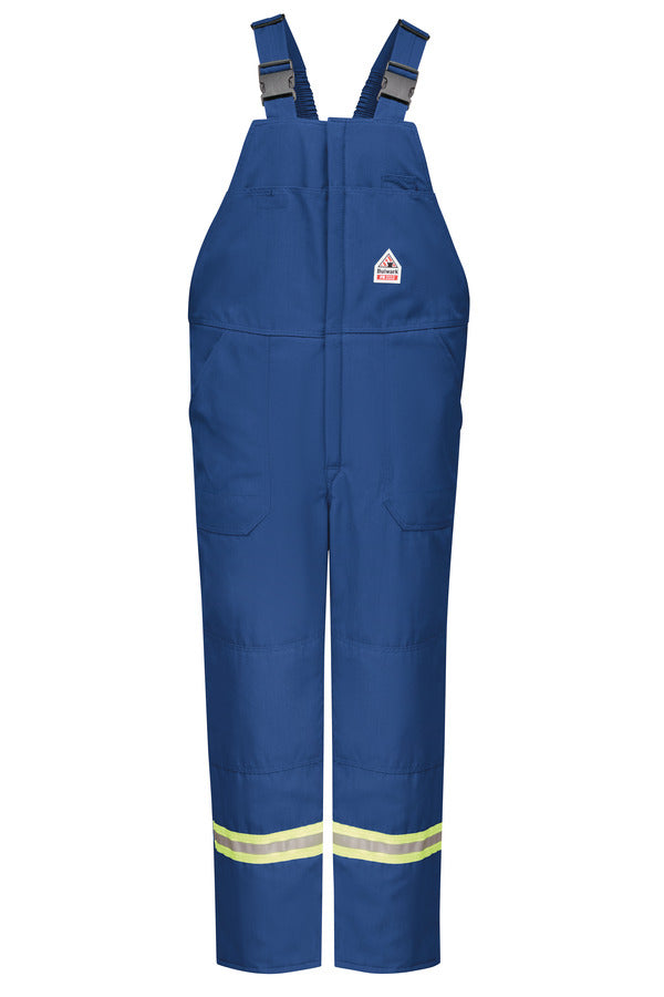 Bulwark Men's Lightweight Nomex FR Water Repellent Deluxe Insulated Bib Overall - Royal Blue