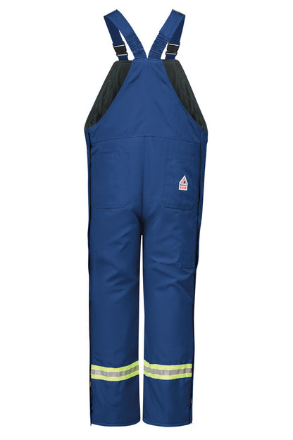 Bulwark Men's Lightweight Nomex FR Water Repellent Deluxe Insulated Bib Overall - Royal Blue