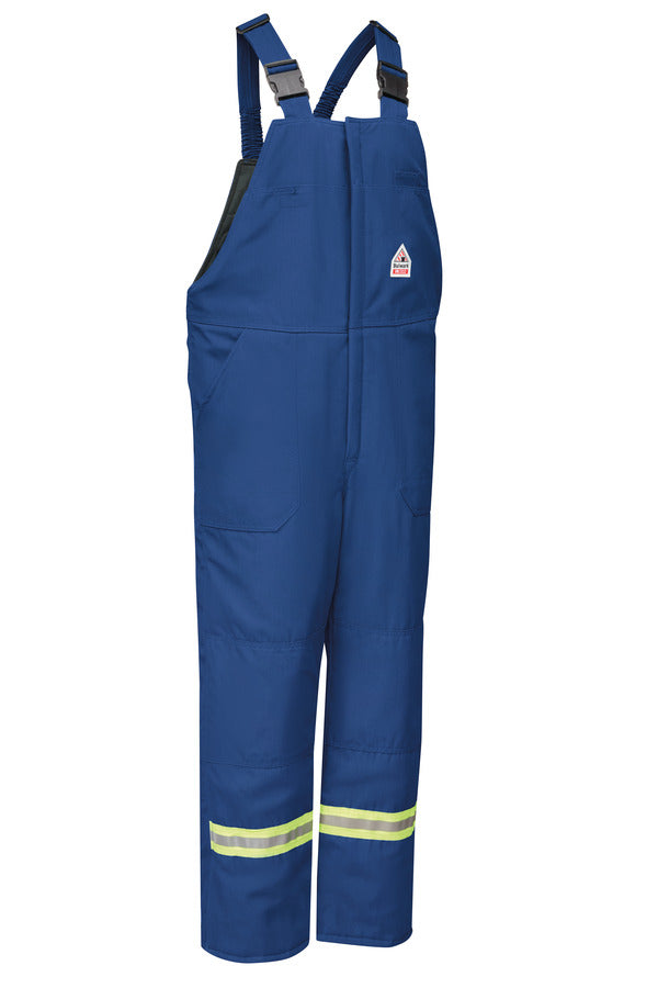 Bulwark Men's Lightweight Nomex FR Water Repellent Deluxe Insulated Bib Overall - Royal Blue