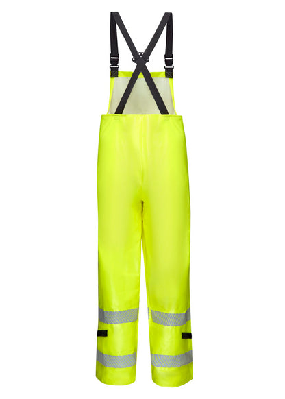 Bulwark Men's FR Hi-Visibility Waterproof Bib Overalls - Yellow/Green