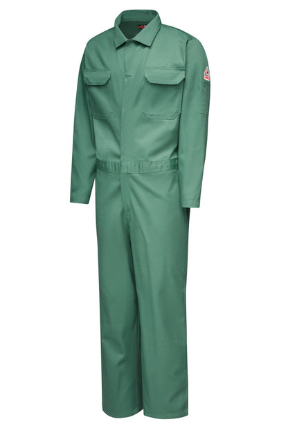 Bulwark Men's Midweight Excel FR Classic Coverall with Gripper-Front - Visual Green