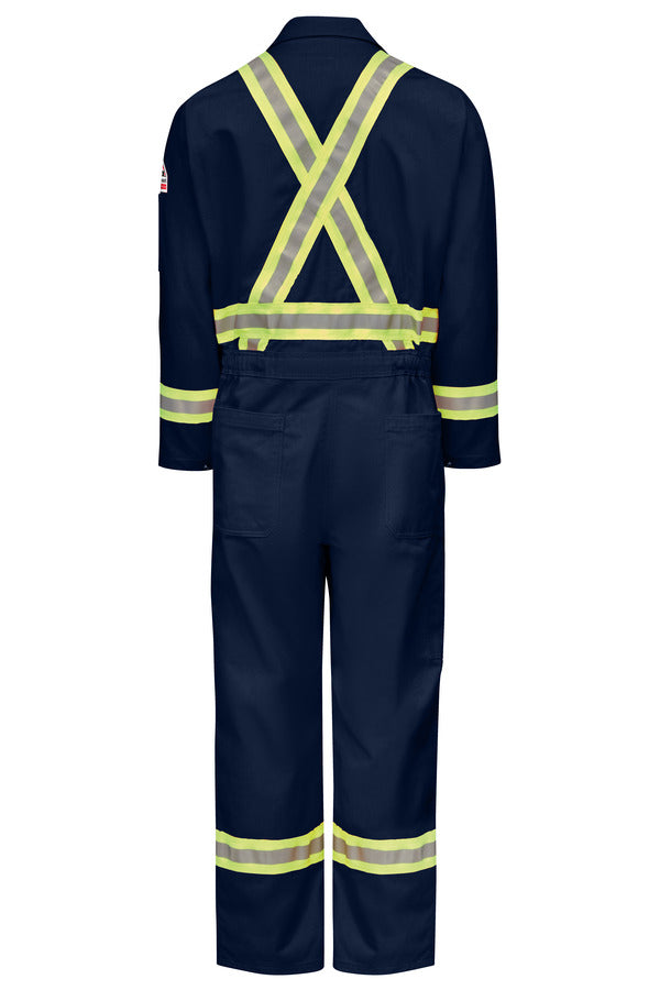 Bulwark Men's Midweight FR Premium Coverall with Reflective Trim