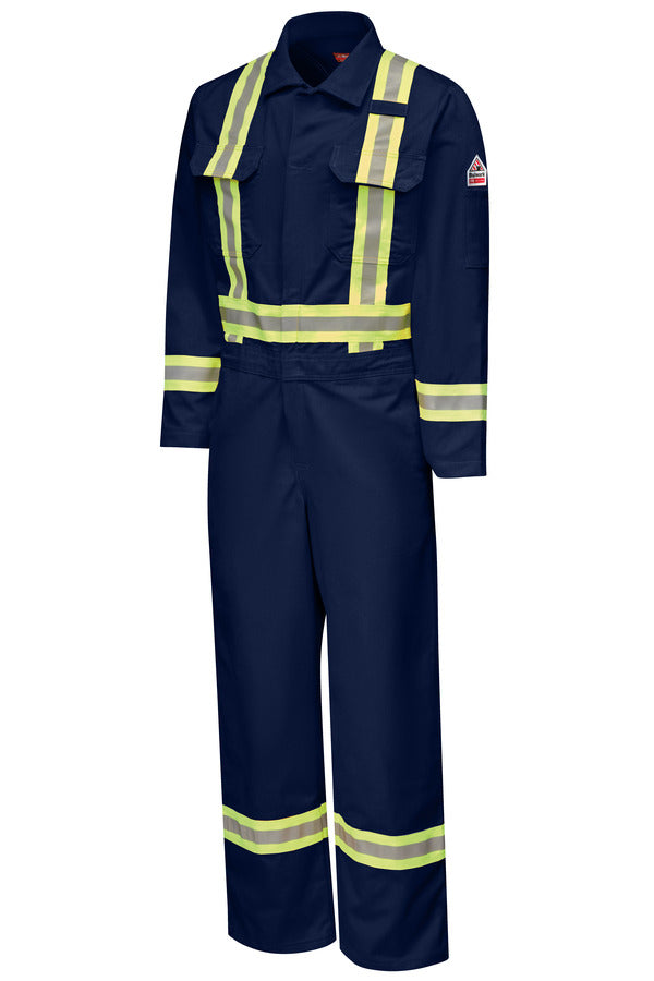 Bulwark Men's Midweight FR Premium Coverall with Reflective Trim