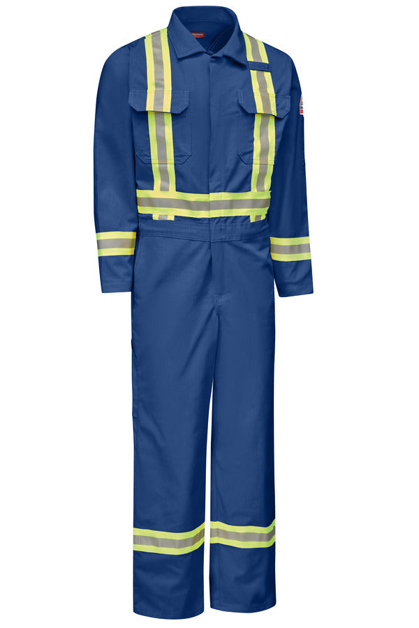 Bulwark Men's Midweight FR Premium Coverall with Reflective Trim