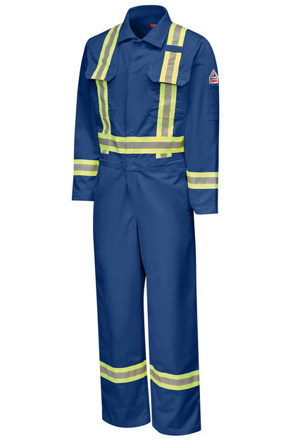 Bulwark Men's Midweight FR Premium Coverall with Reflective Trim
