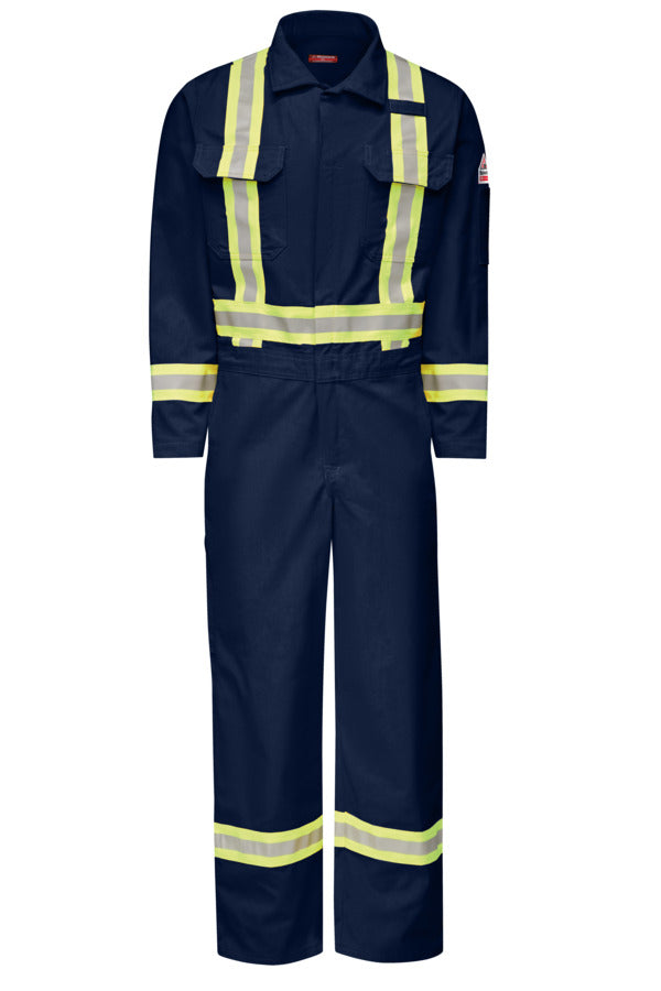 Bulwark Men's Midweight FR Premium Coverall with Reflective Trim